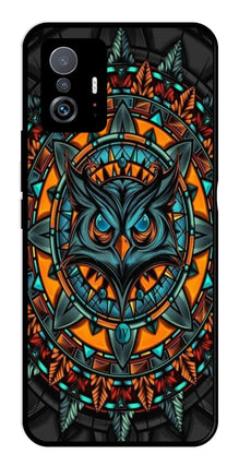 Owl Pattern Metal Mobile Case for Xiaomi 11T Pro 5G