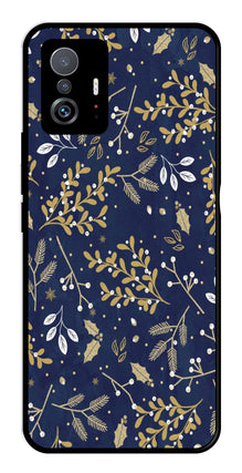 Floral Pattern  Metal Mobile Case for Xiaomi 11T Pro 5G