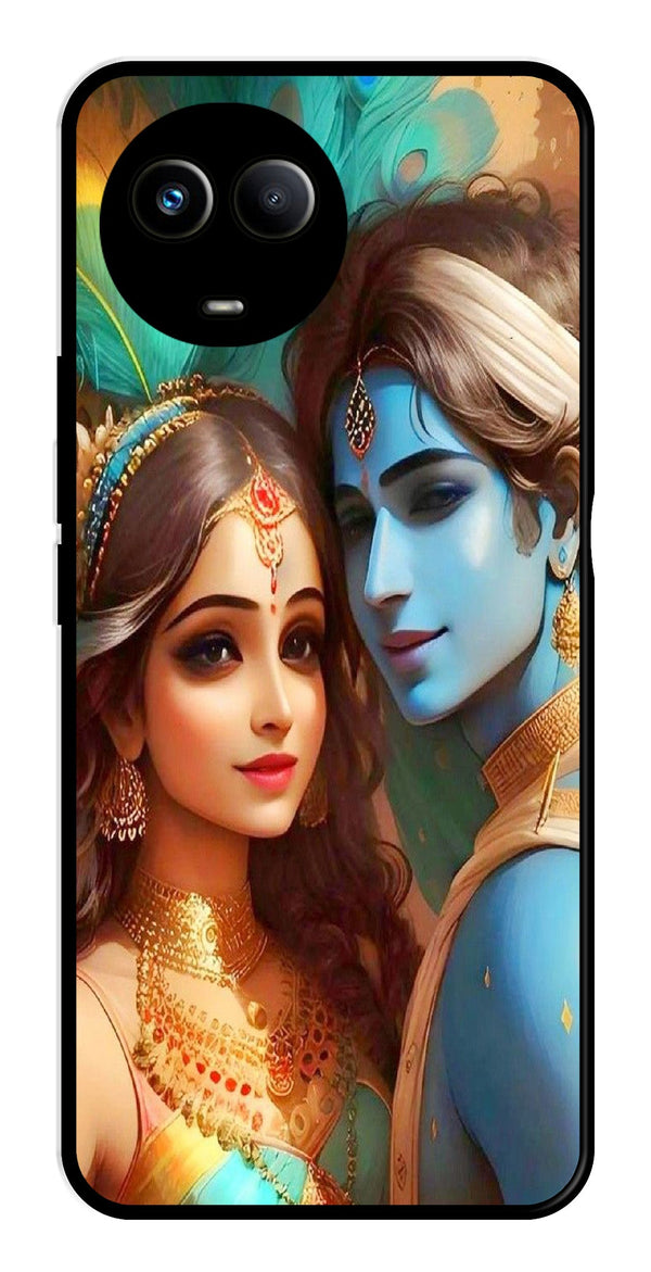 Lord Radha Krishna Metal Mobile Case for Realme 11X 5G   (Design No -01)