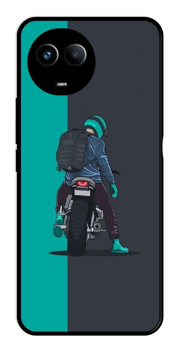 Bike Lover Metal Mobile Case for Realme 11X 5G   (Design No -05)