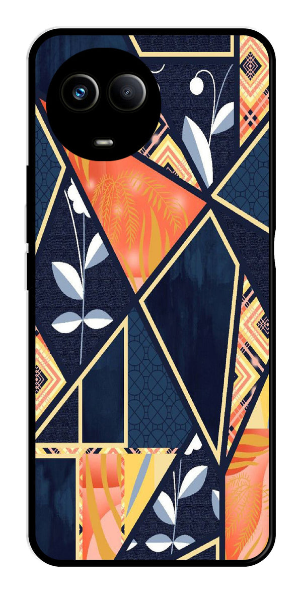 Marble Design Metal Mobile Case for Realme 11X 5G   (Design No -07)