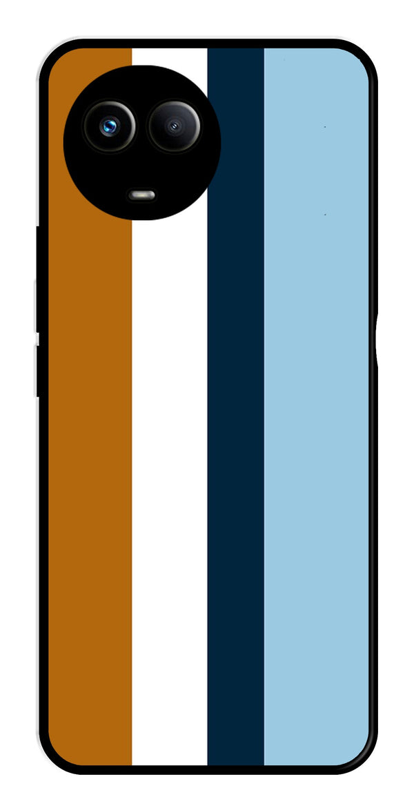 MultiColor Pattern Metal Mobile Case for Realme 11X 5G   (Design No -17)