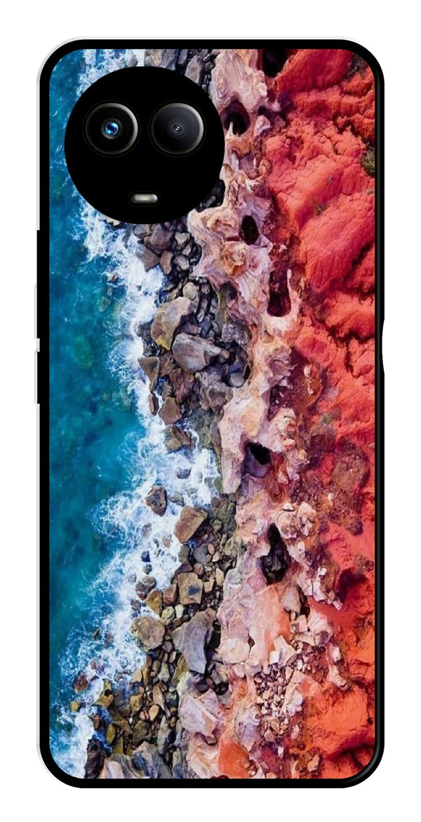Sea Shore Metal Mobile Case for Realme 11X 5G   (Design No -18)