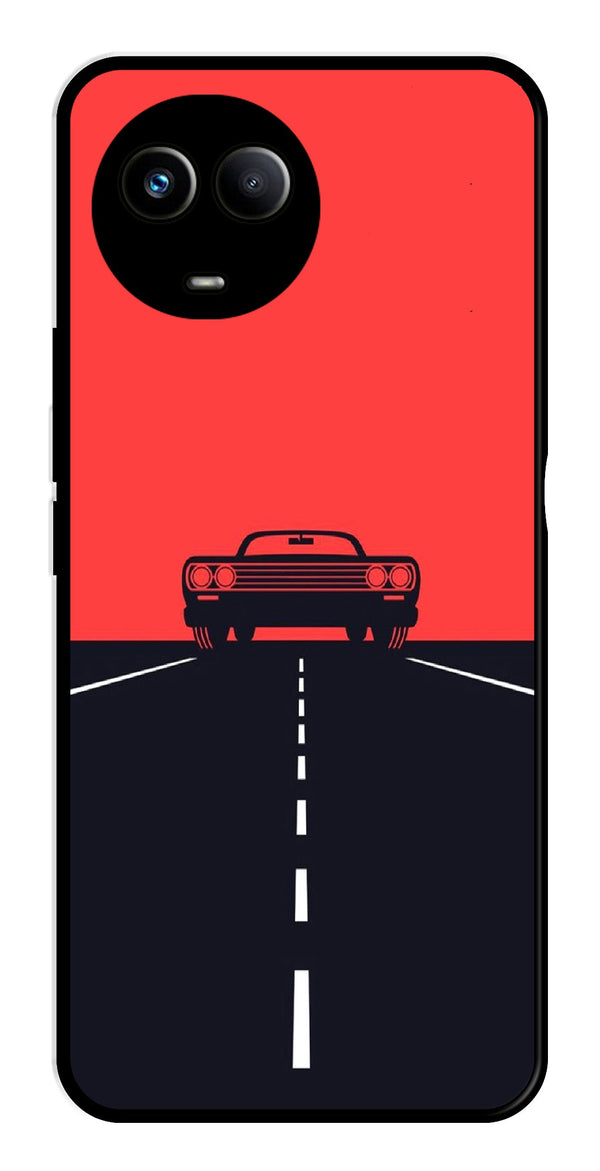 Car Lover Metal Mobile Case for Realme 11X 5G   (Design No -21)