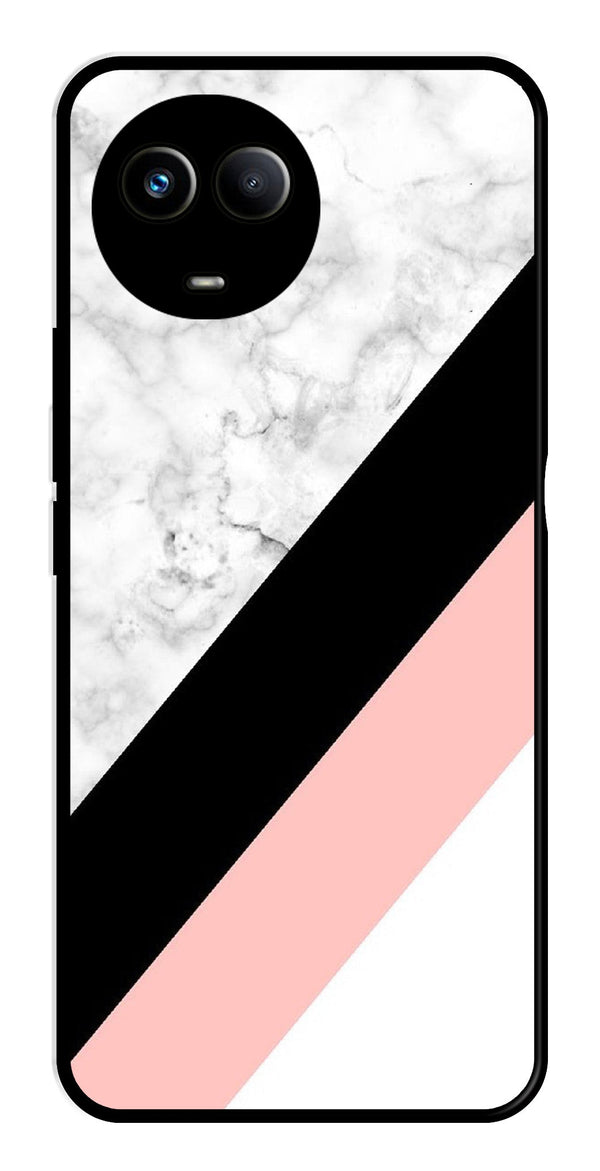 Marble Design Metal Mobile Case for Realme 11X 5G   (Design No -24)