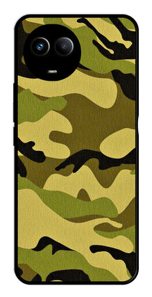 Army Pattern Metal Mobile Case for Realme 11X 5G