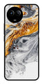 Marble Pattern Metal Mobile Case for Realme 11X 5G   (Design No -36)
