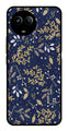 Floral Pattern  Metal Mobile Case for Realme 11X 5G   (Design No -52)
