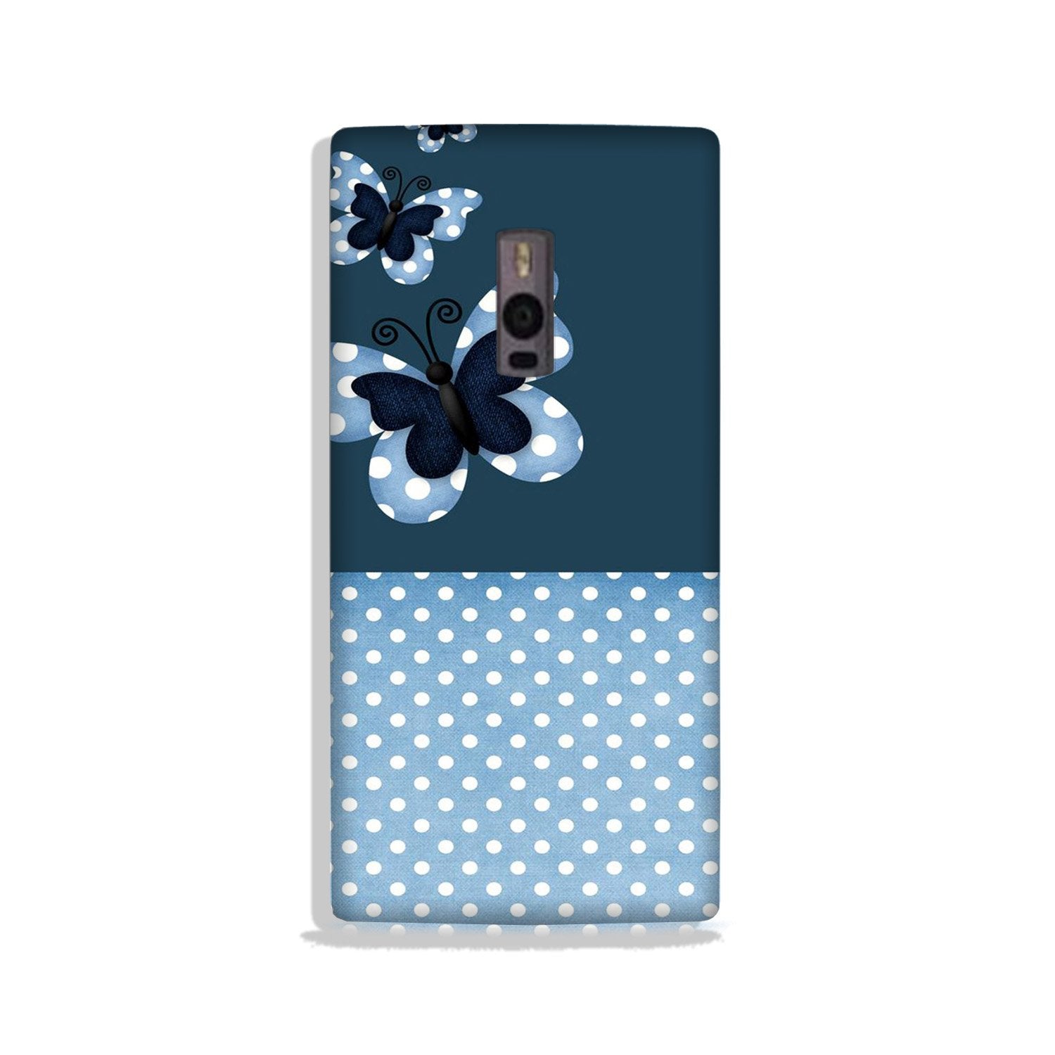 White dots Butterfly Case for OnePlus 2