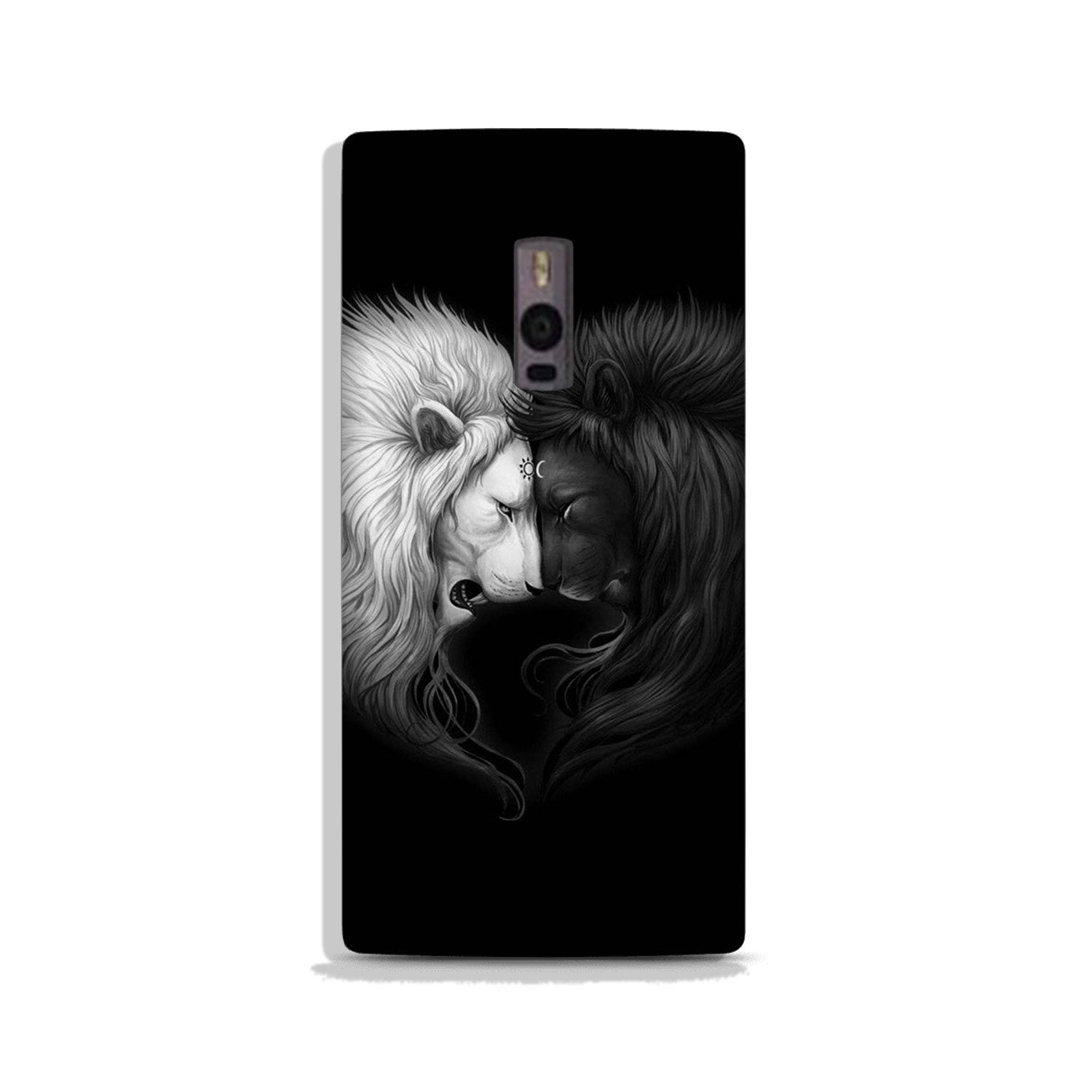 Dark White Lion Case for OnePlus 2  (Design - 140)