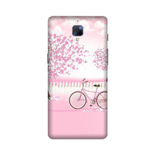 Pink Flowers Cycle Case for OnePlus 3/ 3T  (Design - 102)