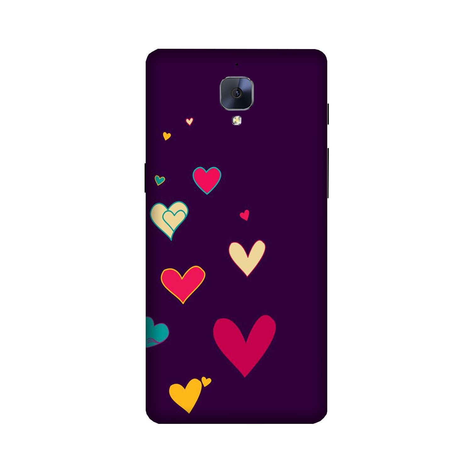 Purple Background Case for OnePlus 3/ 3T  (Design - 107)