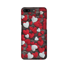 Red White Hearts Case for OnePlus 5  (Design - 105)