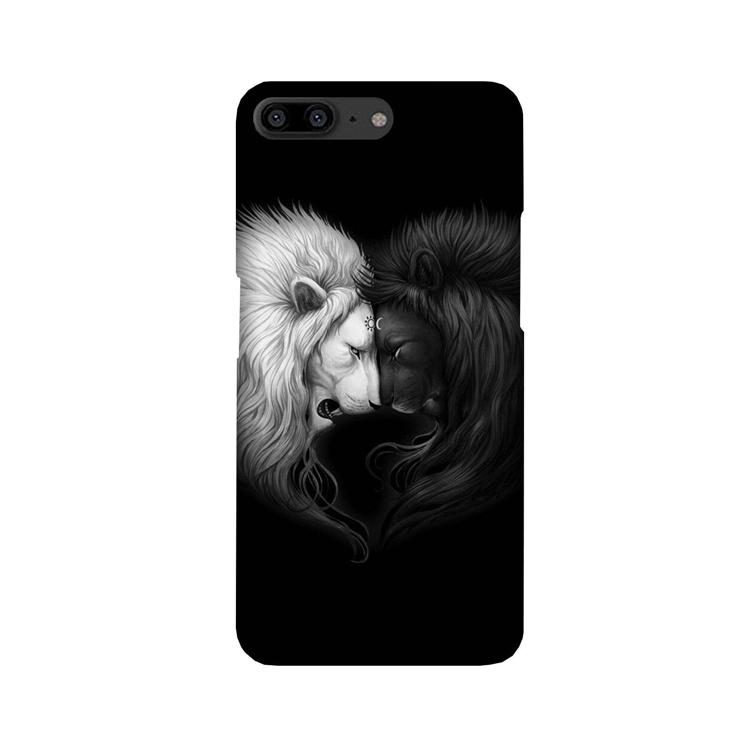 Dark White Lion Case for OnePlus 5(Design - 140)