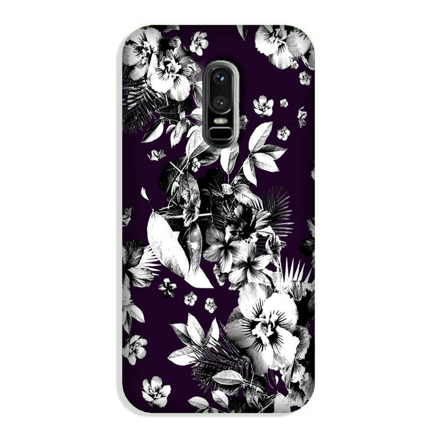 white flowers Case for OnePlus 6