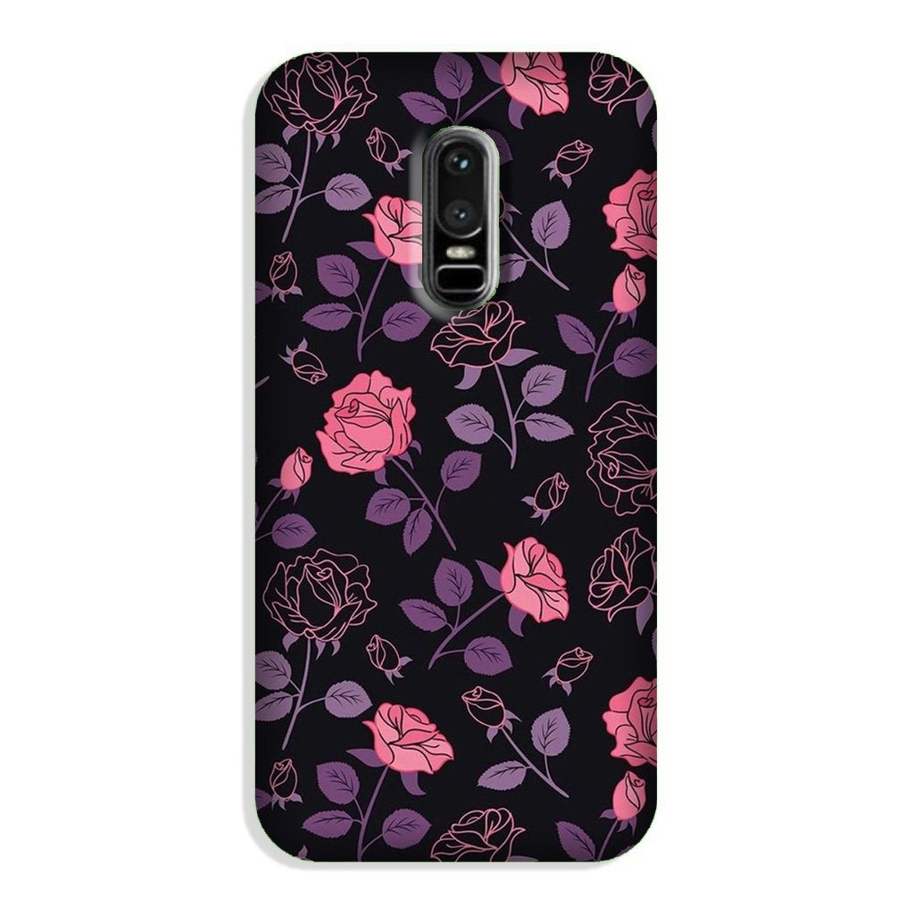 Rose Black Background Case for OnePlus 6