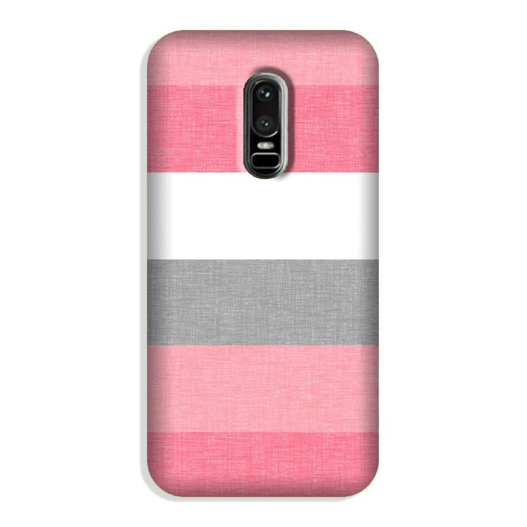 Pink white pattern Case for OnePlus 6