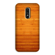 Wooden Look Case for OnePlus 6  (Design - 111)