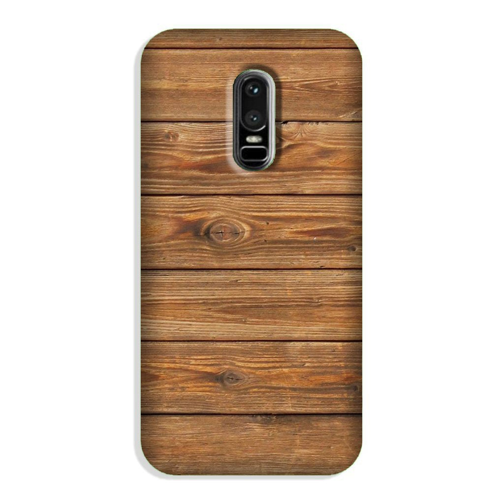 Wooden Look Case for OnePlus 6  (Design - 113)