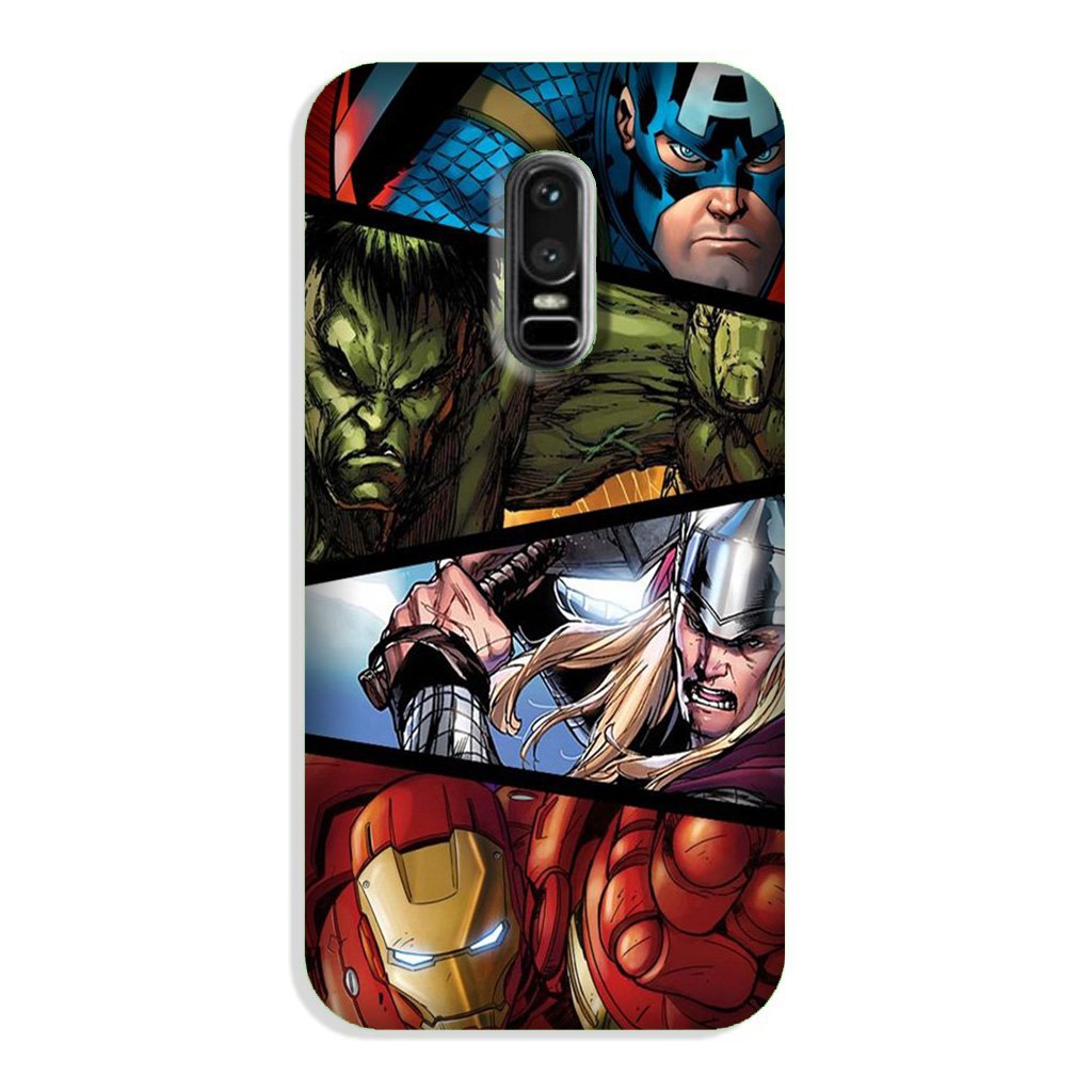 Avengers Superhero Case for OnePlus 6  (Design - 124)