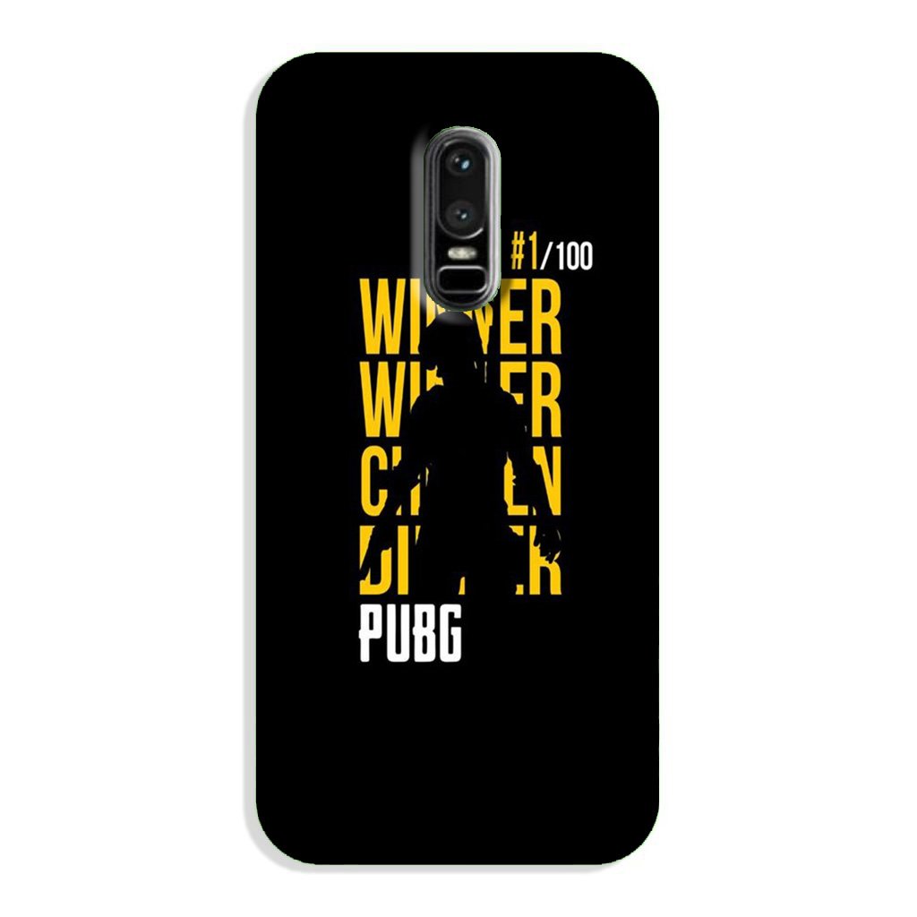 Pubg Winner Winner Case for OnePlus 6  (Design - 177)