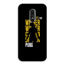 Pubg Winner Winner Case for OnePlus 6  (Design - 177)