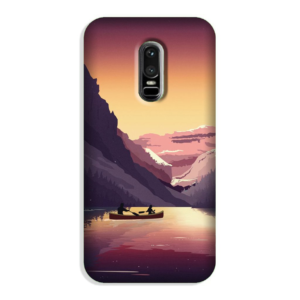 Mountains Boat Case for OnePlus 6 (Design - 181)