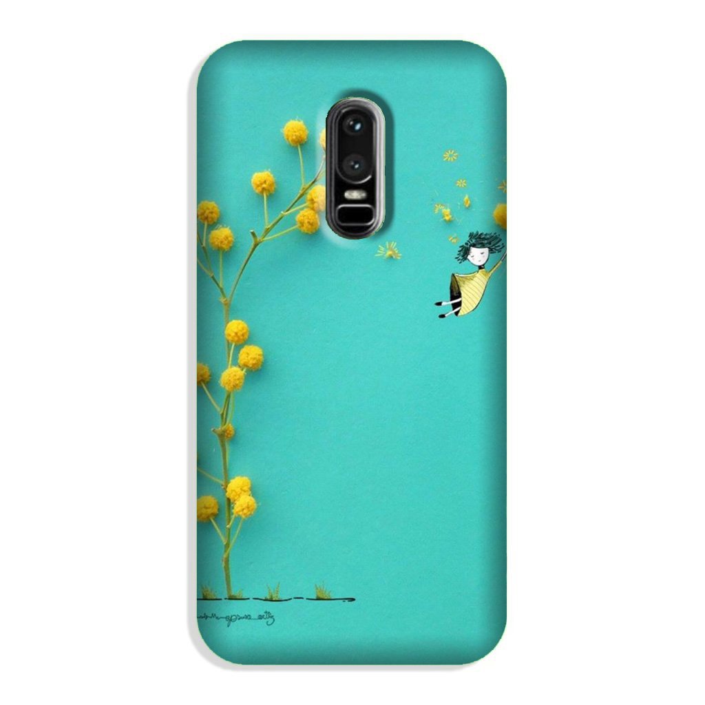 Flowers Girl Case for OnePlus 6 (Design No. 216)