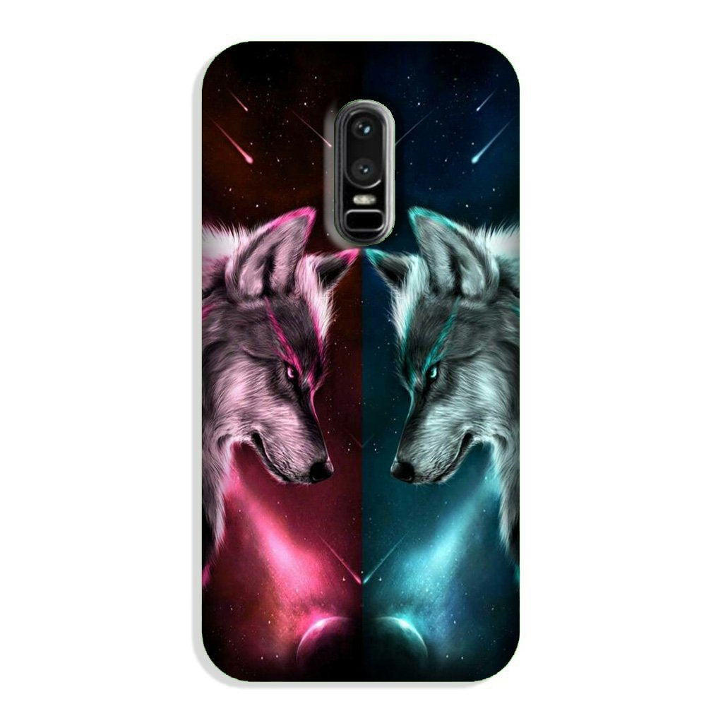 Wolf fight Case for OnePlus 6 (Design No. 221)