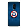 Captain America Shield Case for OnePlus 6 (Design No. 253)
