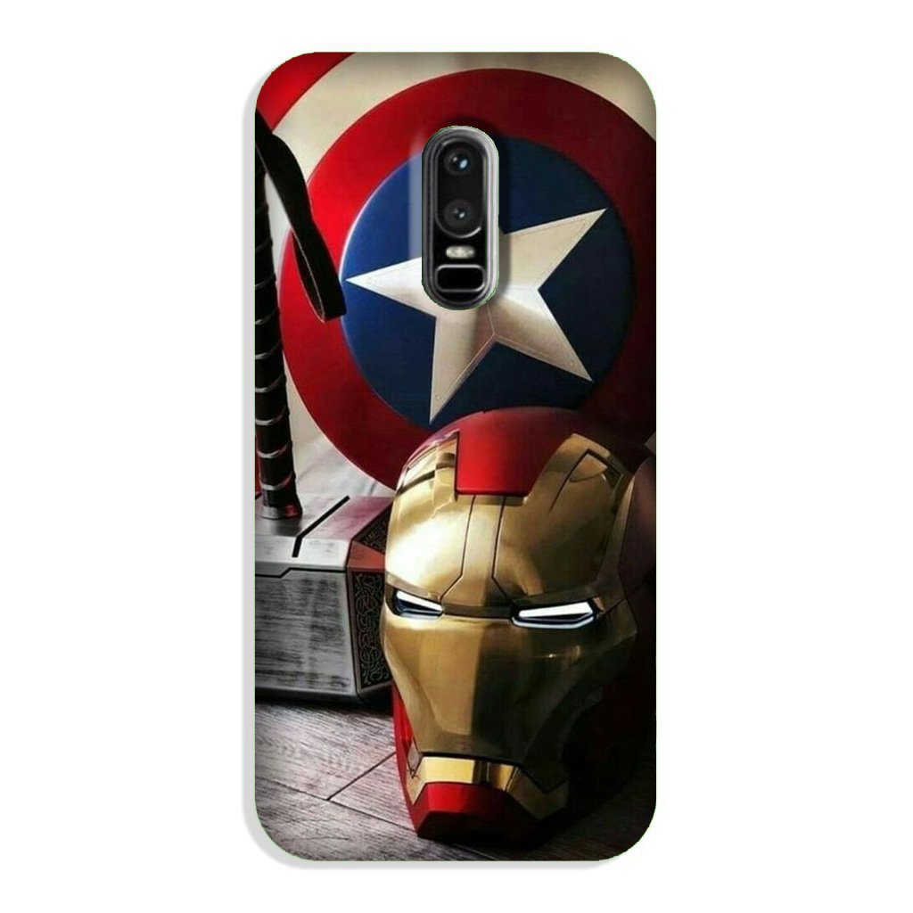 Ironman Captain America Case for OnePlus 6 (Design No. 254)