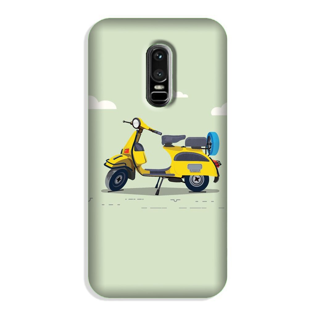 Vintage Scooter Case for OnePlus 6 (Design No. 260)