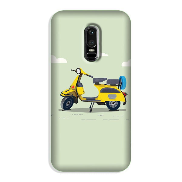 Vintage Scooter Case for OnePlus 6 (Design No. 260)