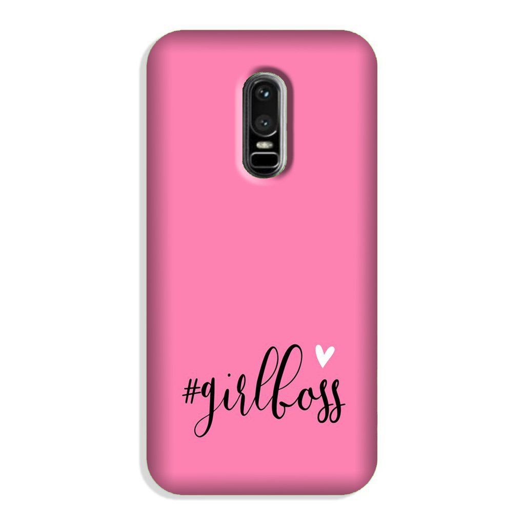 Girl Boss Pink Case for OnePlus 6 (Design No. 269)