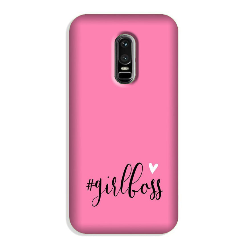 Girl Boss Pink Case for OnePlus 6 (Design No. 269)