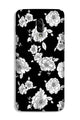 White flowers Black Background Case for OnePlus 7