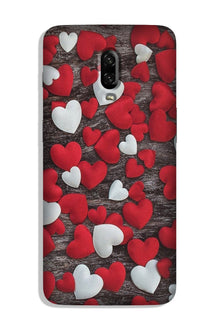 Red White Hearts Case for OnePlus 7  (Design - 105)