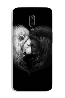 Dark White Lion Case for OnePlus 7  (Design - 140)
