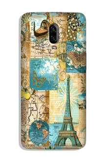 Travel Eiffel Tower  Case for OnePlus 6T (Design No. 206)