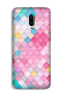 Pink Pattern Case for OnePlus 6T (Design No. 215)