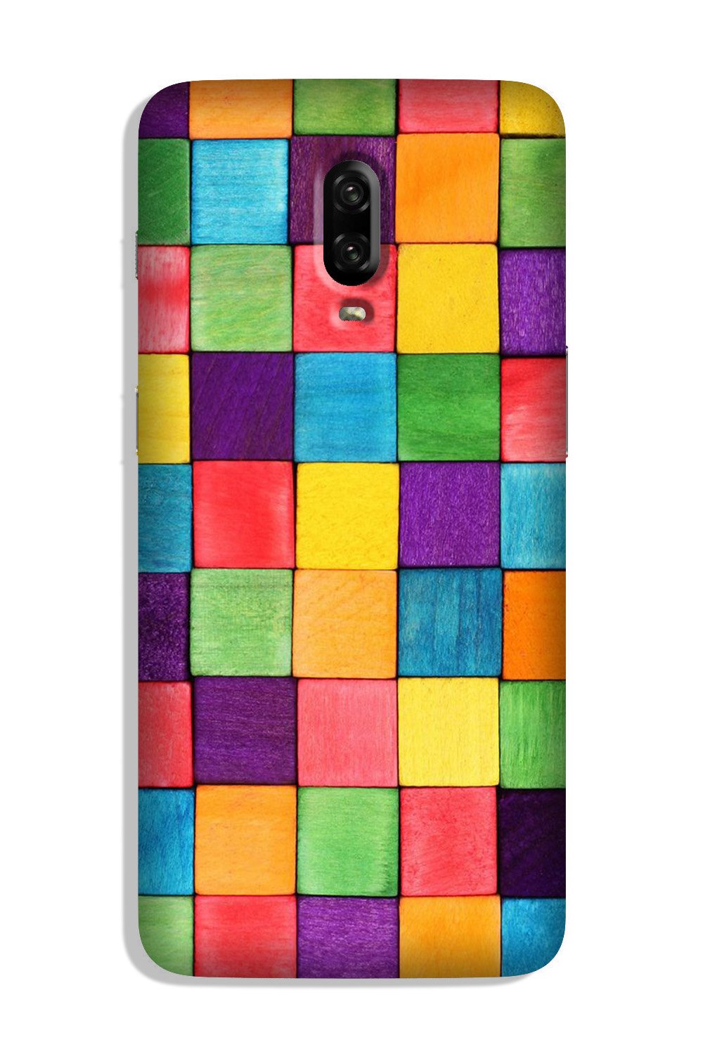 Colorful Square Case for OnePlus 6T (Design No. 218)
