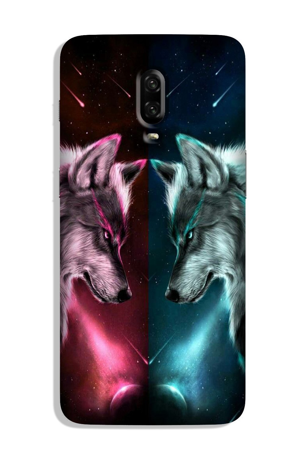 Wolf fight Case for OnePlus 6T (Design No. 221)