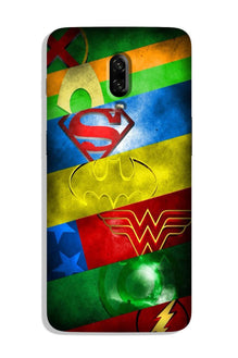 Superheros Logo Case for OnePlus 6T (Design No. 251)