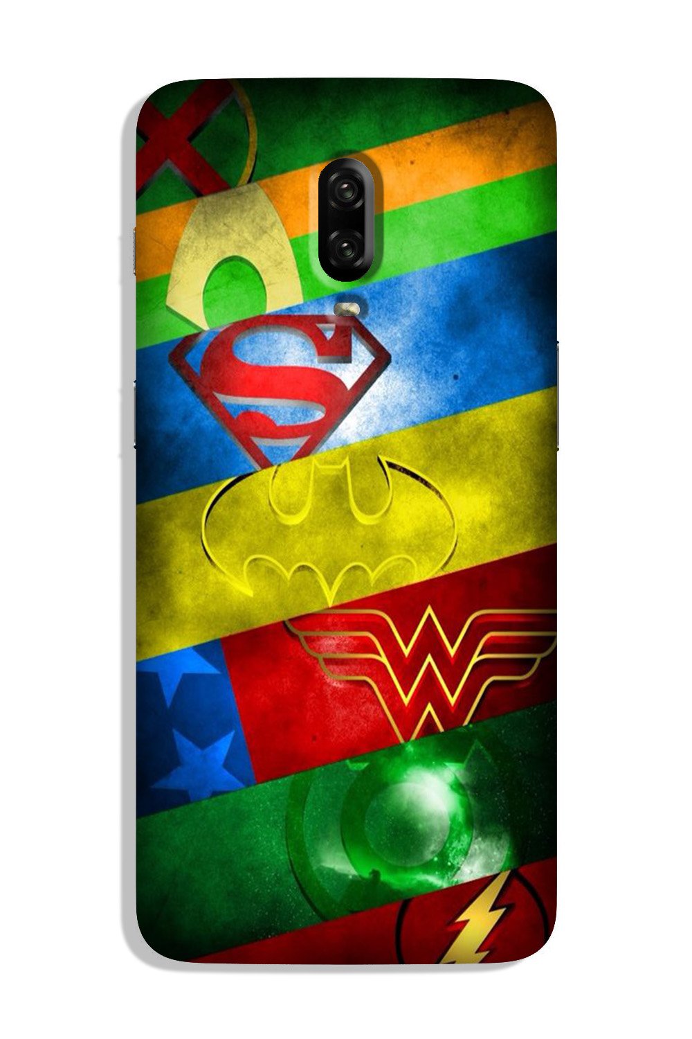 Superheros Logo Case for OnePlus 7 (Design No. 251)