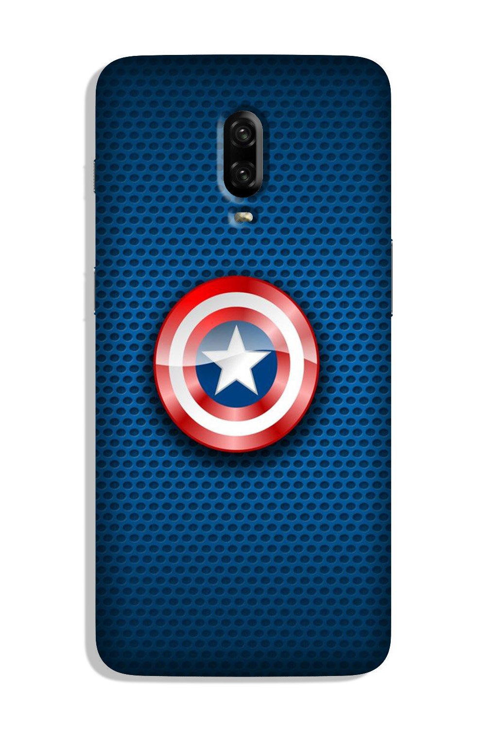 Captain America Shield Case for OnePlus 6T (Design No. 253)