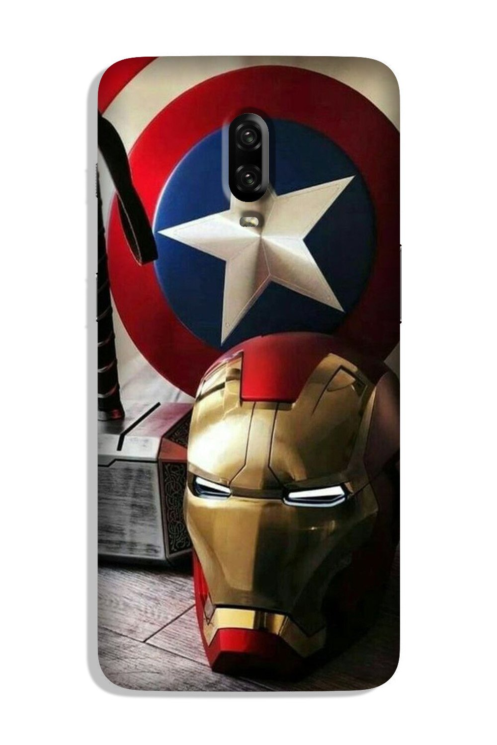 Ironman Captain America Case for OnePlus 6T (Design No. 254)