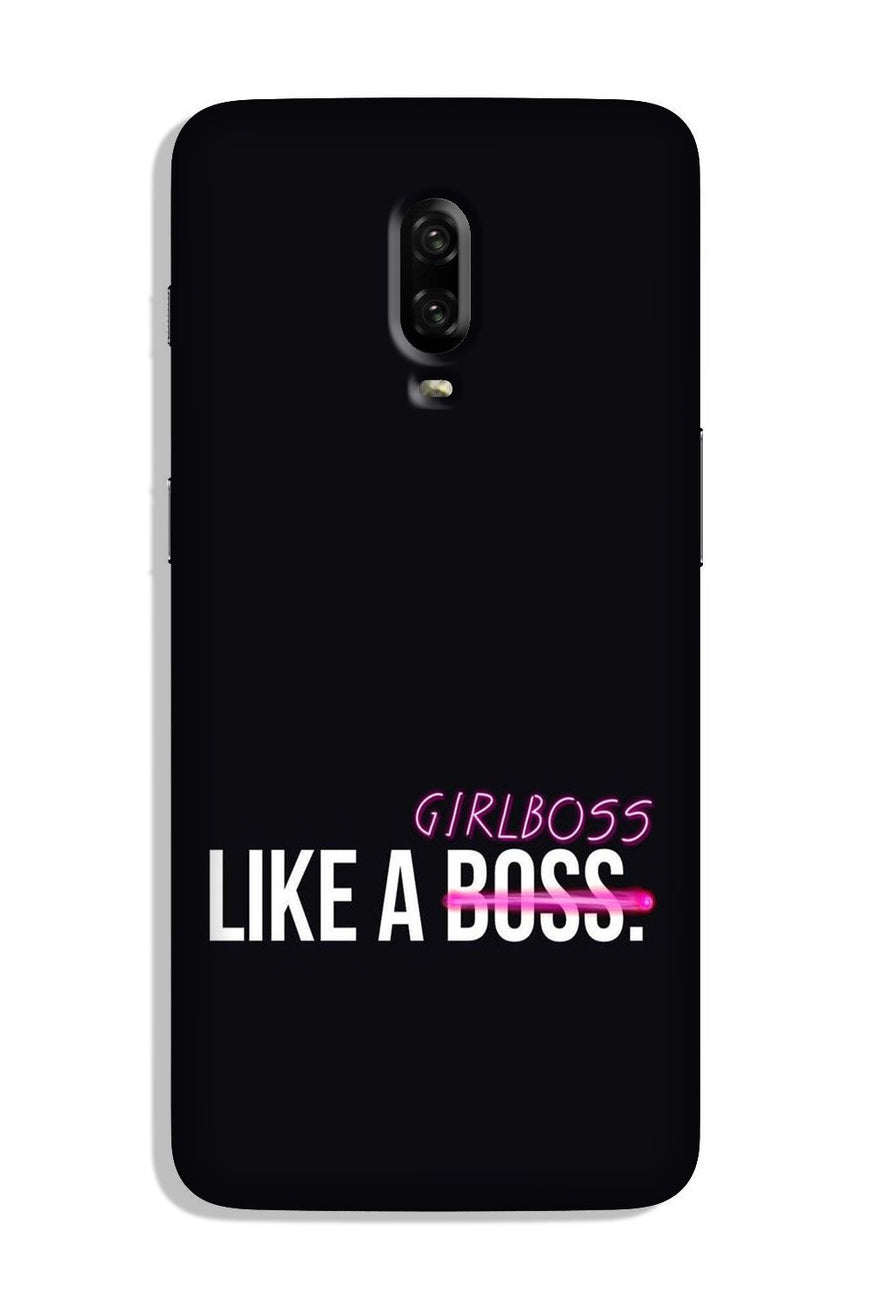 Like a Girl Boss Case for OnePlus 7 (Design No. 265)