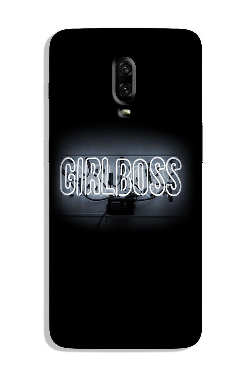 Girl Boss Black Case for OnePlus 6T (Design No. 268)