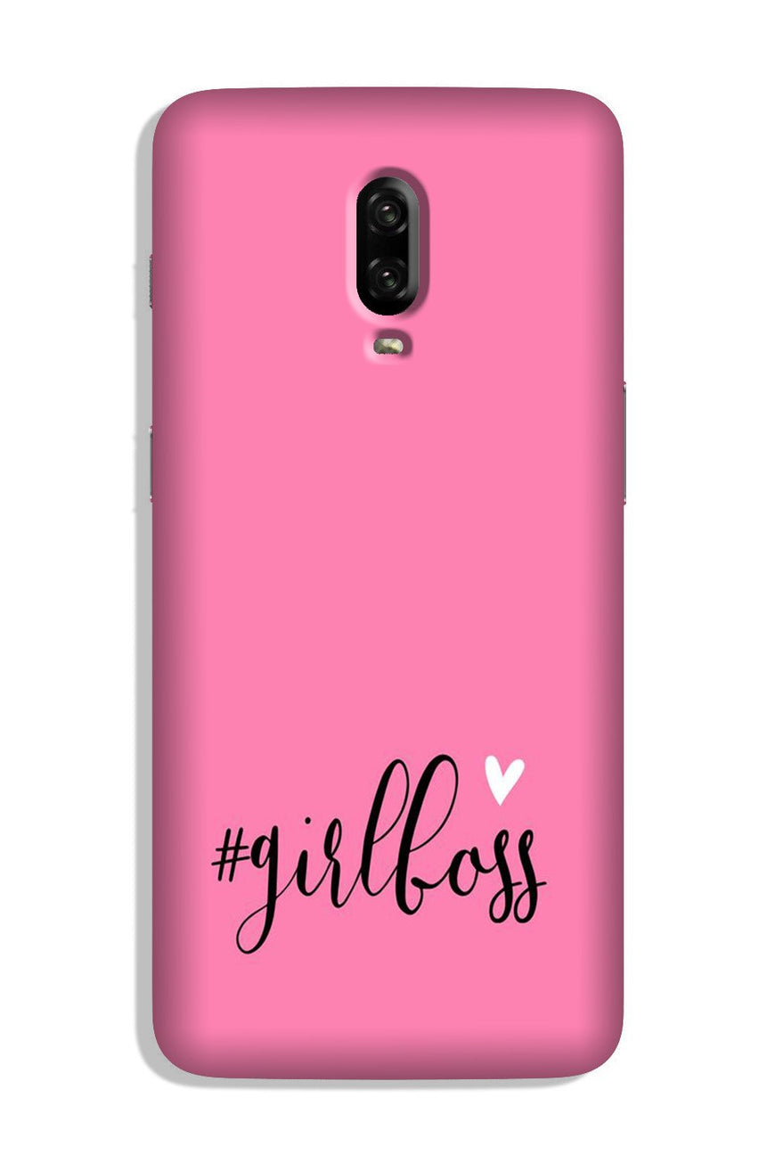 Girl Boss Pink Case for OnePlus 6T (Design No. 269)