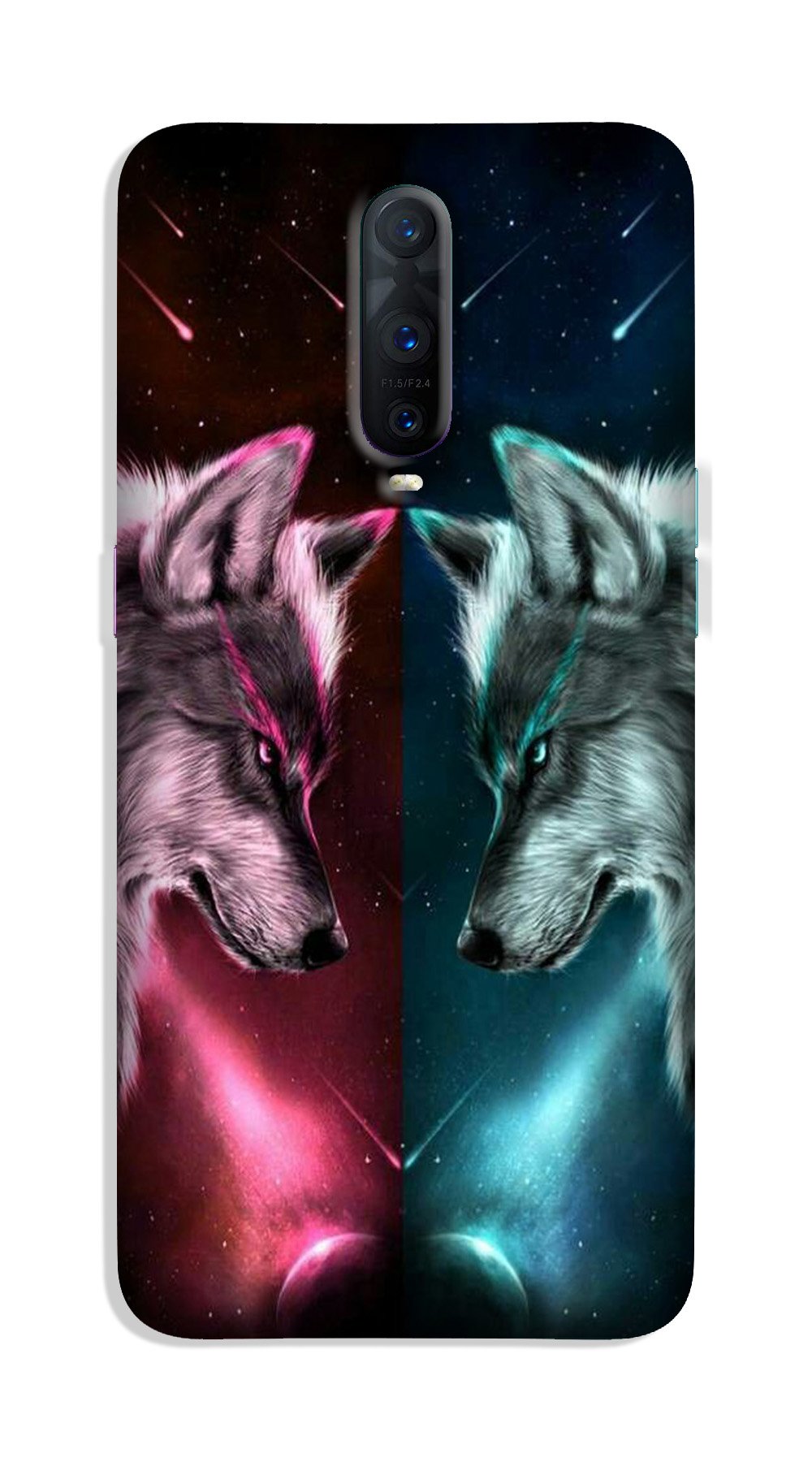 Wolf fight Case for Oppo R17 Pro (Design No. 221)
